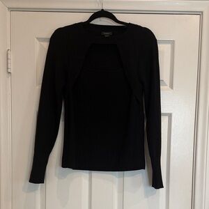 Halogen Elegant Black Sweater with cut out
